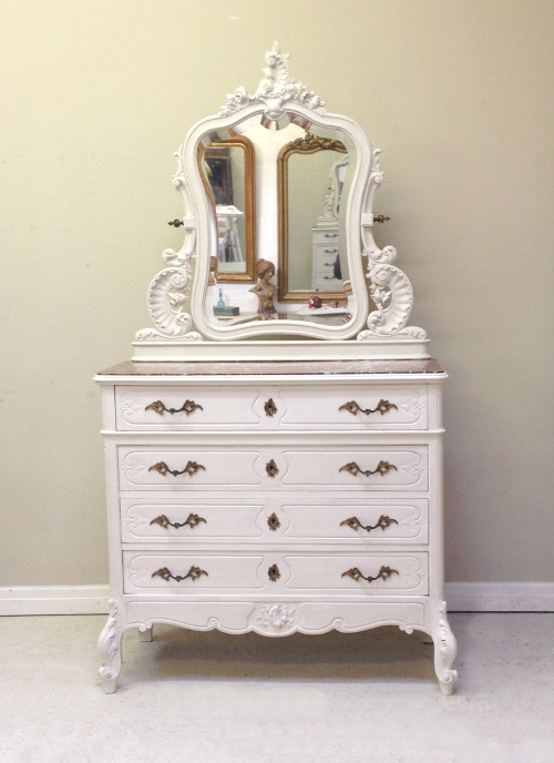 french antique rococo dressing table / coiffeuse